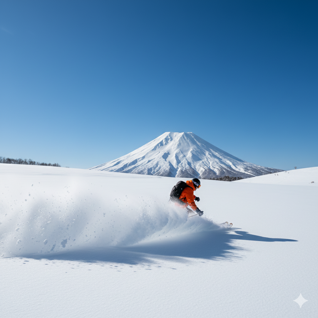 Hokkaido skiing and powder snow